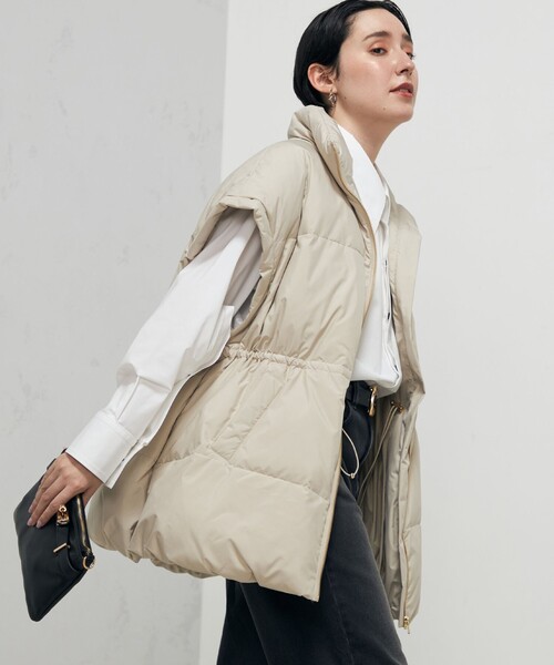 TAION（タイオン）の「【TAION×LIMONTA】別注ダウンベスト 24AW（ダウンベスト・レディース・オフホワイト/ブラック/ベージュ・FREE）」の12枚目の写真