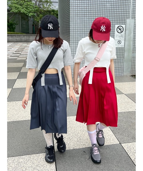 WC(ダブル シー)の「バラワンポイントガーターTシャツ(Tシャツ/カットソー・レディース・ホワイト/グレー・FREE)」の15枚目の写真