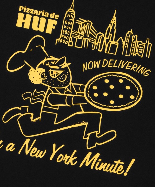 HUF(ハフ)の「NY DELIVERY TEE / HUF ハフ 半袖 プリント Tシャツ(Tシャツ/カットソー・メンズ・ブラック/ダークグリーン/ホワイト・SMALL/MEDIUM/LARGE/X-LARGE/XX-LARGE)」の17枚目の写真