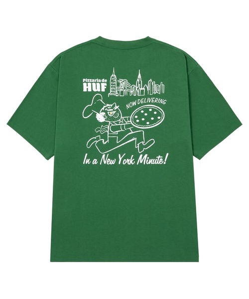 HUF(ハフ)の「NY DELIVERY TEE / HUF ハフ 半袖 プリント Tシャツ(Tシャツ/カットソー・メンズ・ブラック/ダークグリーン/ホワイト・SMALL/MEDIUM/LARGE/X-LARGE/XX-LARGE)」の14枚目の写真