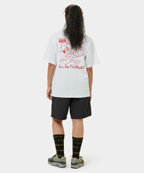 HUF(ハフ)の「NY DELIVERY TEE / HUF ハフ 半袖 プリント Tシャツ(Tシャツ/カットソー・メンズ・ブラック/ダークグリーン/ホワイト・SMALL/MEDIUM/LARGE/X-LARGE/XX-LARGE)」の9枚目の写真