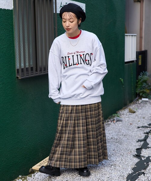 FREAK'S STORE（フリークスストア）の「チェックプリーツスカート（スカート・レディース・グレー/ブルー/グリーン・ﾌﾘ-）」の14枚目の写真