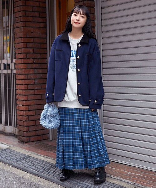 FREAK'S STORE（フリークスストア）の「チェックプリーツスカート（スカート・レディース・グレー/ブルー/グリーン・ﾌﾘ-）」の19枚目の写真