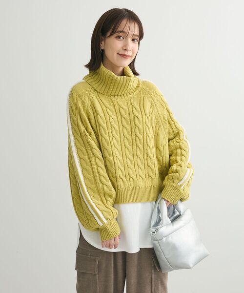 Green Parks(グリーンパークス)の「裾ラウンドホワイトインナー(Tシャツ/カットソー・レディース・オフホワイト・L)」の22枚目の写真