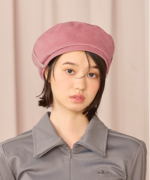 kaorinomori（カオリノモリ）の「kaorinomori ルモアベレー / カオリノモリ（ハンチング/ベレー帽・レディース・ブラック/ピンク・M/57.5cm）」の18枚目の写真