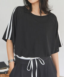 袖ラインシアーTシャツ