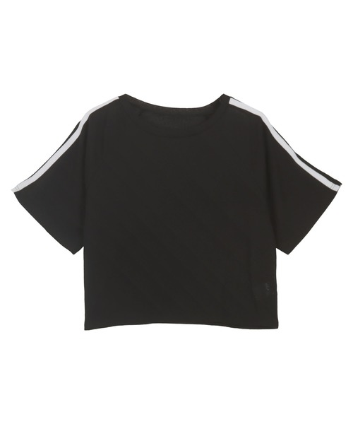 KOBE LETTUCE(コウベレタス)の「袖ラインシアーTシャツ(Tシャツ/カットソー・レディース・オフホワイト/チャコール/ブラック・M)」の13枚目の写真