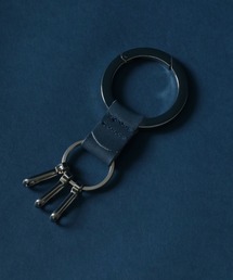 ANPAS（アンパス）の「MADE IN JAPAN Real Leather Metal Circle Key Ring/日本製 栃木レザー メタルサークル キーホルダー キーケース キーリング メンズ レディース メタル（キーホルダー）」