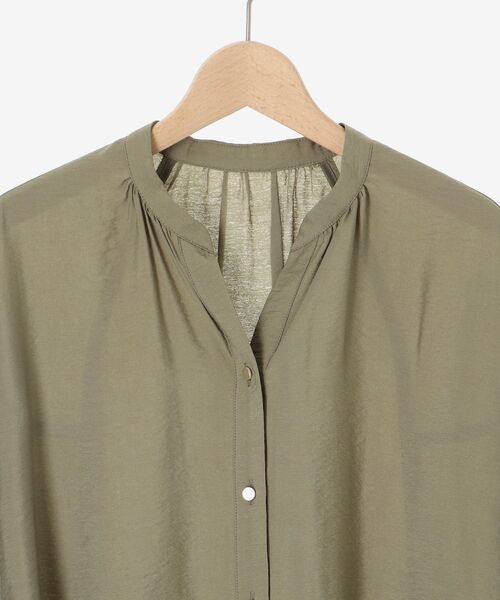 le.coeur blanc（ルクールブラン）の「ヴィンテージライクフレアスリーブブラウス（シャツ/ブラウス・レディース・カーキオリーブ/ブラック/オフホワイト・38）」の11枚目の写真