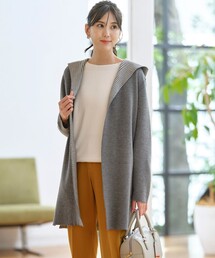 フード付きコーディガン コーディガン」に該当するファッション