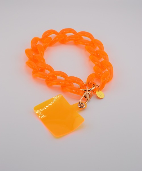 BROTHERHOOD（ブラザーフッド）の「【eY】ジェリー ビッグ カーブチェーン スマホ リスト ストラップ（スマホグッズ・レディース・オレンジ系その他/クリア/イエロー/グリーン系その他/ピンク系その他/イエロー系その他/ブルー系その他/その他2/ピンク系その他2/パープル系その他/ゴールド/ブラック/パープル系その他2/その他1・FREE）」の10枚目の写真