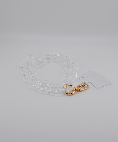 BROTHERHOOD（ブラザーフッド）の「【eY】ジェリー ビッグ カーブチェーン スマホ リスト ストラップ（スマホグッズ・レディース・オレンジ系その他/クリア/イエロー/グリーン系その他/ピンク系その他/イエロー系その他/ブルー系その他/その他2/ピンク系その他2/パープル系その他/ゴールド/ブラック/パープル系その他2/その他1・FREE）」の12枚目の写真