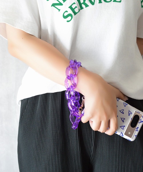 セール】【eY】ジェリー ビッグ カーブチェーン スマホ リスト