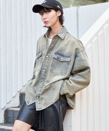 WEGO/デニムBIGシャツ