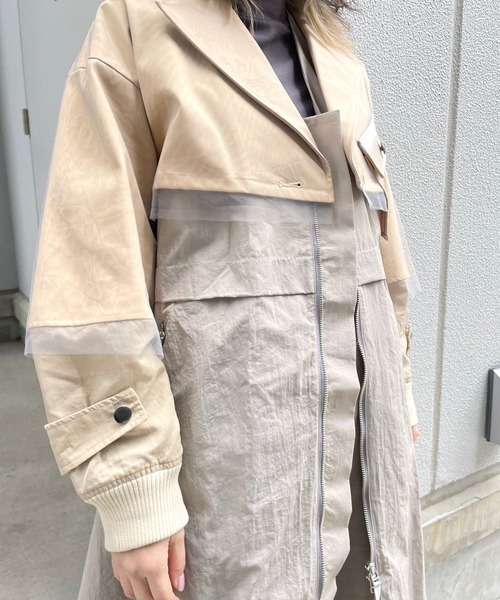 AULA AILA（アウラアイラ）の「3WAYコート（トレンチコート・レディース・ブラック/ベージュ/カーキ・0）」の5枚目の写真