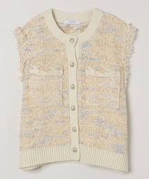 JEANASIS | ジャガードニットショートベスト/143892(ベスト)