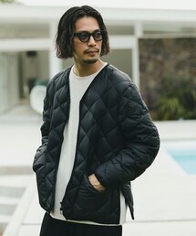 TAION / 別注 キルト ダウン ブルゾン