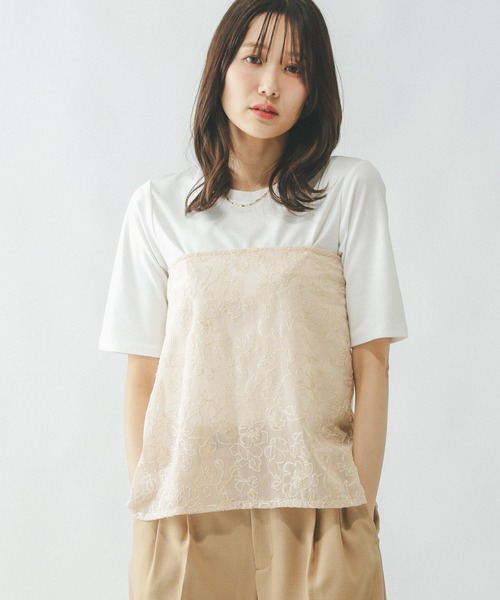 GLOBAL WORK（グローバルワーク）の「刺繍フラワーラップベルト/147080（その他小物・レディース・アイボリー/ブラック/グレー・ONE SIZE）」の2枚目の写真