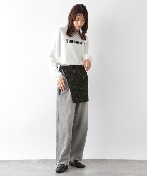 GLOBAL WORK（グローバルワーク）の「刺繍フラワーラップベルト/147080（その他小物・レディース・アイボリー/ブラック/グレー・ONE SIZE）」の10枚目の写真