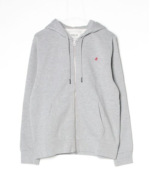 RED LOGO cotton‑profile zip парка