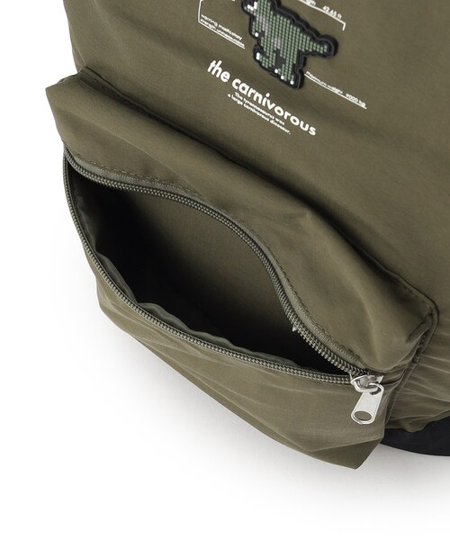 SHOO・LA・RUE（シューラルー）の「◆シリコン恐竜リュック（バックパック/リュック・キッズ・ベージュ/ダークオリーブ・00）」の11枚目の写真