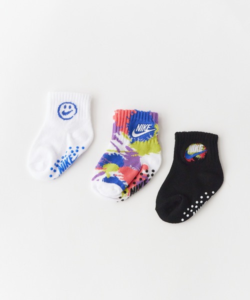 NIKE（ナイキ）の「NIKE/ナイキ Nike Express Yourself 0-6M Gripper Socks 3 Pairs 靴下（ソックス/靴下・キッズ・ホワイト・6-12M）」の5枚目の写真