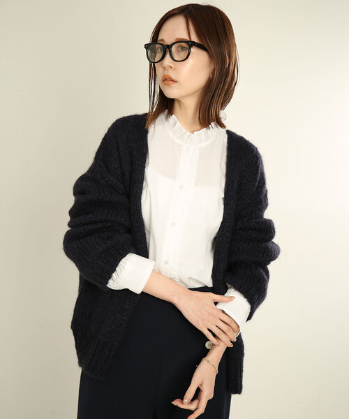 SLOBE IENA(スローブイエナ)の「ミニフリルブラウス(シャツ/ブラウス・レディース・グレー/ブルー系その他/ホワイト・FREE)」の8枚目の写真