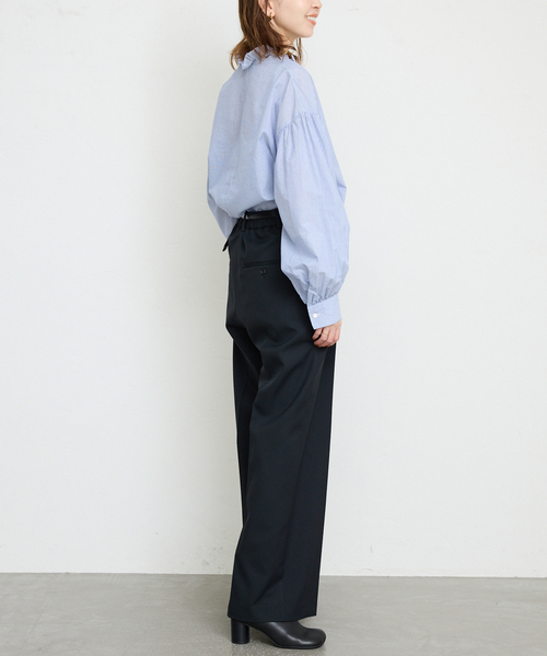 SLOBE IENA(スローブイエナ)の「ミニフリルブラウス(シャツ/ブラウス・レディース・グレー/ブルー系その他/ホワイト・FREE)」の13枚目の写真