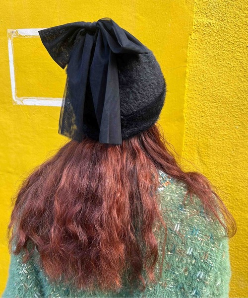 Casselini（キャセリーニ）の「Casselini(キャセリーニ)ビッグリボンニットワッチ（ニットキャップ/ビーニー・レディース・ブラック/グレー/ライム・FREE）」の19枚目の写真