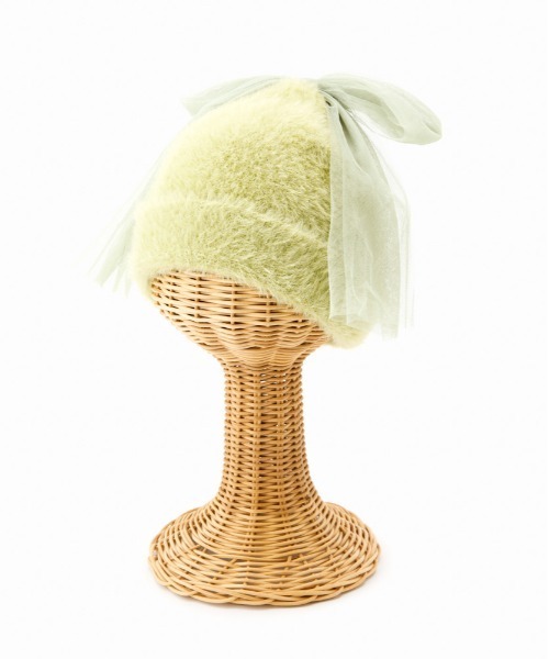 Casselini（キャセリーニ）の「Casselini(キャセリーニ)ビッグリボンニットワッチ（ニットキャップ/ビーニー・レディース・ブラック/グレー/ライム・FREE）」の21枚目の写真