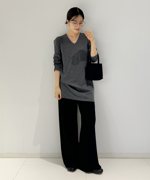 plage（プラージュ）の「SQUARE SHOULDER VN Tシャツ（Tシャツ