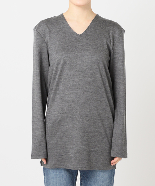 plage（プラージュ）の「SQUARE SHOULDER VN Tシャツ（Tシャツ