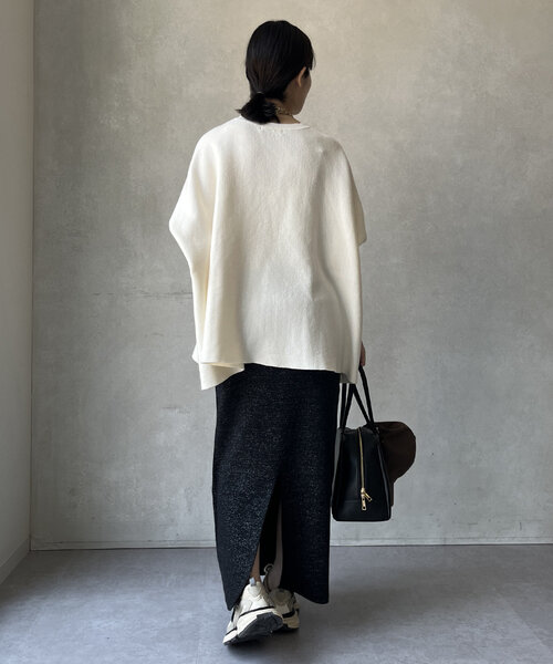 WEB限定】ミラノリブラメニットスカート（スカート）｜DouDou  