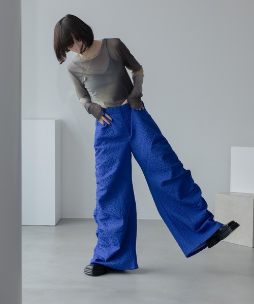 【セール】フクレジャガードシャーリングパンツ(その他パンツ)|VACANCY(ヴァカンシー) 【セール】フクレジャガードシャーリングパンツ(その他パンツ)|VACANCY(ヴァカンシー)