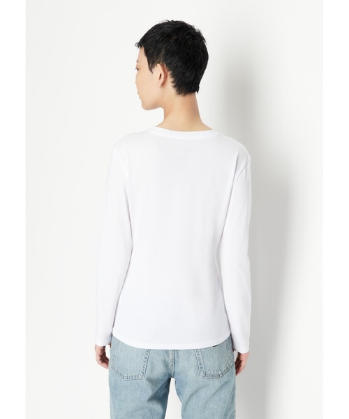 ARMANI EXCHANGE(アルマーニエクスチェンジ)の「【A|X アルマーニ エクスチェンジ】AXロゴ 長袖VネックTシャツ/SLIM(Tシャツ/カットソー・レディース・ブラック/ホワイト系その他・LARGE/MEDIUM/SMALL/X-SMALL/X-LARGE)」の3枚目の写真