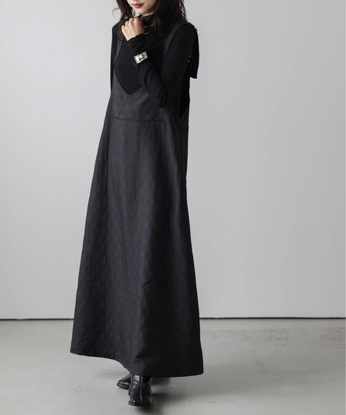 La-gemme（ラジェム）の「キルティングジャンパースカート（ジャンパースカート・レディース・ブラック/アイボリー/カーキ・フリー）」の13枚目の写真