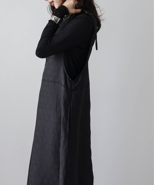 La-gemme（ラジェム）の「キルティングジャンパースカート（ジャンパースカート・レディース・ブラック/アイボリー/カーキ・フリー）」の16枚目の写真