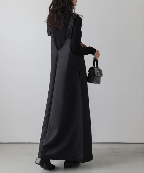 La-gemme（ラジェム）の「キルティングジャンパースカート（ジャンパースカート・レディース・ブラック/アイボリー/カーキ・フリー）」の14枚目の写真