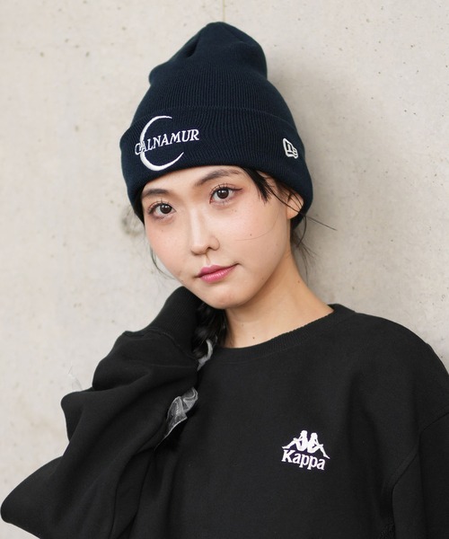 NEW ERA(ニューエラ)の「NEW ERA/ニューエラ ビーニー ベーシック カフニット "CALNAMUR カルナムール コラボコレクション" 14349019/14349020(ニットキャップ/ビーニー・レディース・オフホワイト/ネイビー・FREE)」の2枚目の写真