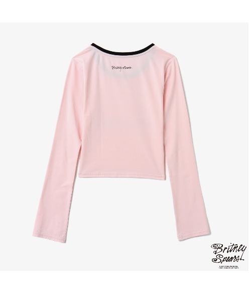 atmos pink(アトモスピンク)の「atmos pink x Britney Spears I LOVE Britney LS T-shirt / アトモス ピンク X ブリトニー スピアーズ アイ ラブ ブリトニー エルエス ティーシャツ 【SP】(Tシャツ/カットソー・レディース・ホワイト/ピンク/ブラック・FREE)」の13枚目の写真