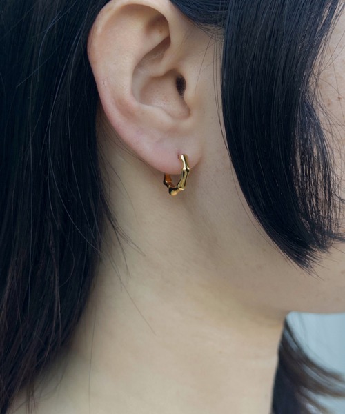 silver925】Bumpy pierce/ バンピー フープピアス（ピアス（両耳