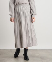 ◯手編み オリエンタルブルー サマーニット スカート上下