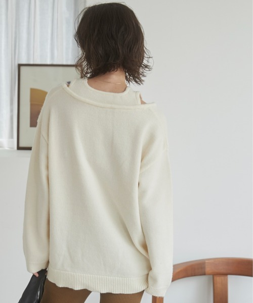 【新品・タグつき】ANGIE VINTAGE／フェイクレイヤードVネックニット ANGIE ニット セーター フェイクレイヤードVネックニット