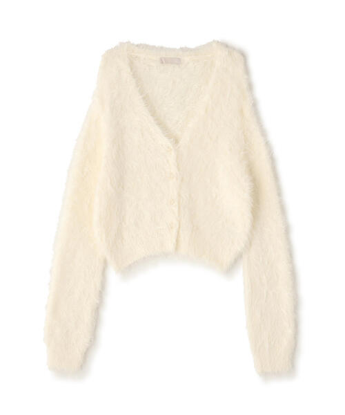 FREE'S MART（フリーズマート）の「◆Vネックフェザーショート丈カーディガン（カーディガン/ボレロ・レディース・ブラック/グリーン/ホワイト/グレー・FREE）」の22枚目の写真