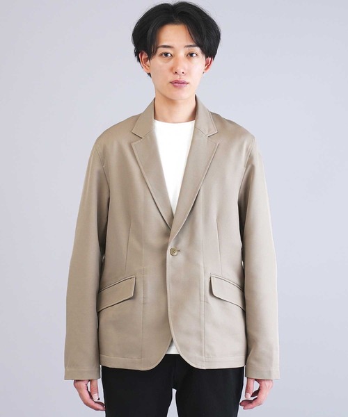 jiggys shop(ジギーズショップ)の「ポリツイルストレッチイージーケアテーラードジャケット(テーラードジャケット・メンズ・ベージュ/ブラック/ネイビー・SMALL/MEDIUM/LARGE/X-LARGE)」の15枚目の写真