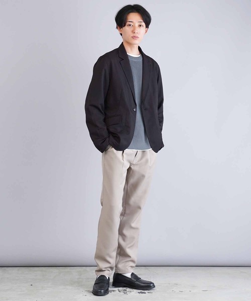 jiggys shop(ジギーズショップ)の「ポリツイルストレッチイージーケアテーラードジャケット(テーラードジャケット・メンズ・ベージュ/ブラック/ネイビー・SMALL/MEDIUM/LARGE/X-LARGE)」の7枚目の写真