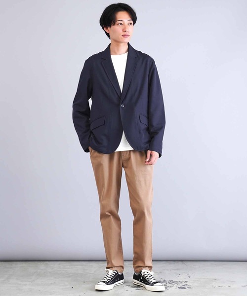 jiggys shop(ジギーズショップ)の「ポリツイルストレッチイージーケアテーラードジャケット(テーラードジャケット・メンズ・ベージュ/ブラック/ネイビー・SMALL/MEDIUM/LARGE/X-LARGE)」の13枚目の写真
