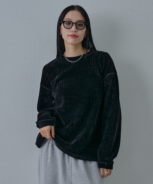 COLONY 2139（コロニートゥーワンスリーナイン）の「シャギージャガードクルーネックプルオーバー（Tシャツ/カットソー・メンズ・ホワイト/ブラック・LARGE/MEDIUM）」の3枚目の写真