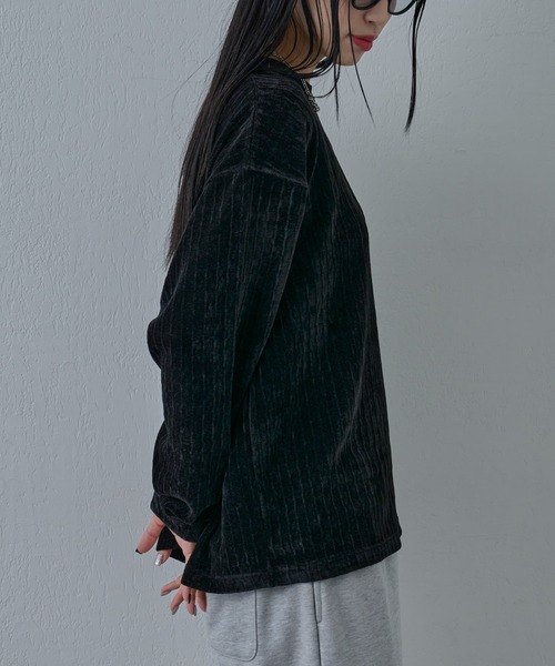 COLONY 2139（コロニートゥーワンスリーナイン）の「シャギージャガードクルーネックプルオーバー（Tシャツ/カットソー・メンズ・ホワイト/ブラック・LARGE/MEDIUM）」の4枚目の写真