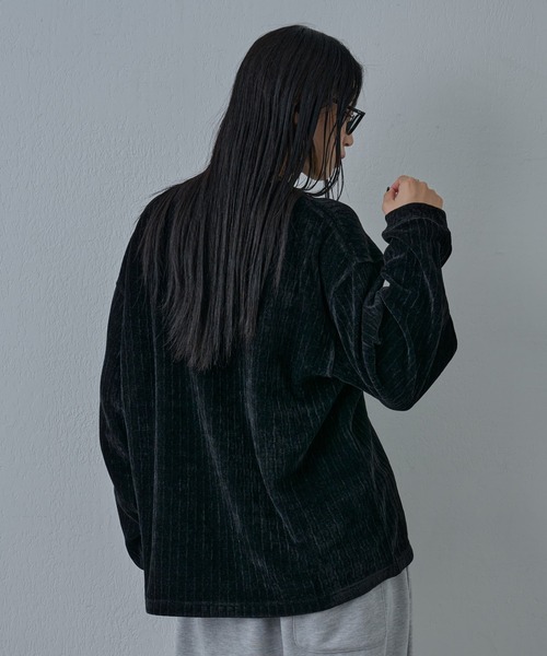 COLONY 2139（コロニートゥーワンスリーナイン）の「シャギージャガードクルーネックプルオーバー（Tシャツ/カットソー・メンズ・ホワイト/ブラック・LARGE/MEDIUM）」の5枚目の写真